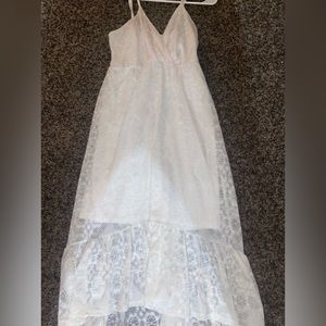White laced dress